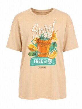 Tultex Light Peach 'Sweet Sips' Graphic Tee